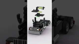 LEGO Peterbilt 379 Truck 🚛 Satisfying Building Animation #shorts