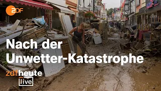 Nach dem Hochwasser - Wie geht es nun weiter? │ ZDFheute live