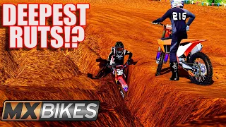 MAX ERODE WITH HIGH WINDS... (DEEPEST RUT EVER IN MXBIKES?)