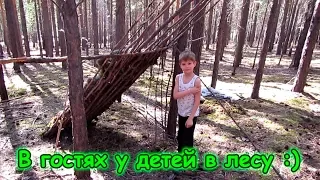 Домики в лесу готовы . Это круто! (05.08г.) Семья Бровченко.