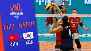 China 🆚 Korea - Full Match | Women’s Volleyball Nations League 2019