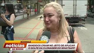 Bandidos criam novo jeito de aplicar golpe de clonagem de WhatsApp- Notícias da Massa (09/01/20)