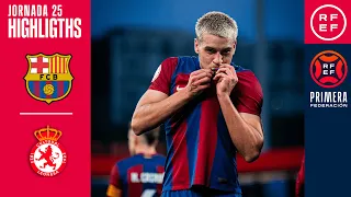 Resumen #PrimeraFederación | FC Barcelona Atlètic 4-0 CyD Leonesa | Jornada 25, Grupo 1