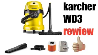 karcher WD3 wet & dry vacuum cleaner review & demo /best vacuum cleaner 2022 /#SRhomeminister