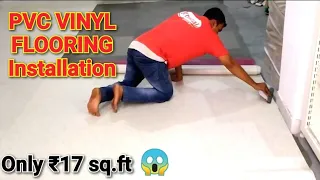 Best PVC FLOORING INSTALLATION ₹17sq.ft | How to Install PVC VINYL FLOORING Complete Detail |