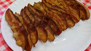 PERFECT BACON EVERY TIME!!  NO SKILLET NECESSARY!