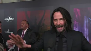 John Wick Parabellum NY Special Screening - Itw Keanu Reeves (official video)