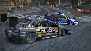 Earl vs Lancer EVO VIII Time Attack ( Blacklist 9 - NFS MW )