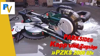 PARKSIDE® Kapp und Zugsäge »PZKS 2000 B2« + Maschinenständer »PUG 1600«