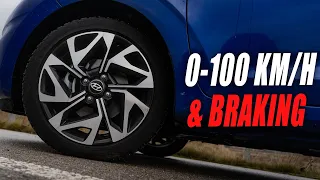 2022 Hyundai i10 N Line 1.0 T-GDI : 0-100 km/h Acceleration & 100-0 km/h Emergency Braking