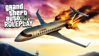 CRASHING A PLANE IN TO THE PD - GTA RP