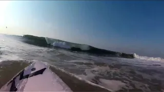 Full Paddle Out POV, Spring South Wind Swell Session. OVERGUNNED