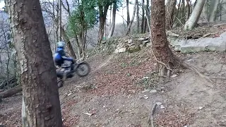 Montesa 301 remapped training over medium step