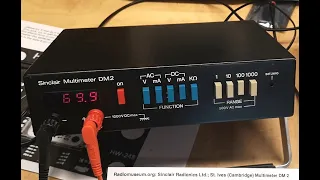 Multimeter Sinclair DM2 1975 test repair teardown