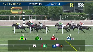 Gulfstream Park Carrera 4 - 20 de Julio 2019