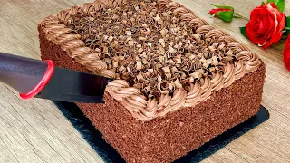 Chocolate cake in 15 minutes! DELICIOUS and VERY TASTY. Easy recipe! 😋🎂