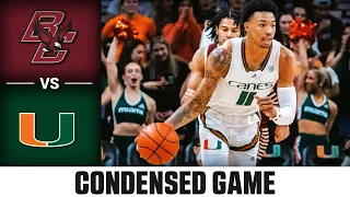 Boston College vs. Miami Condensed Game | 2022-23 ACC Men’s Basketball