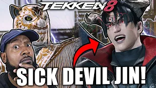 Lil Majin fights VERY STRONG DEVIL JIN in TEKKEN 8!