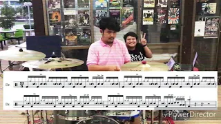 No.2 Groove in 13/8 Linear&Paradiddle