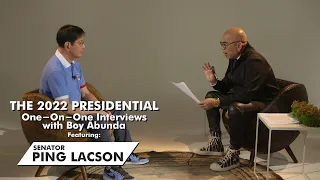 The 2022 Presidential One-On-One Interviews with Boy Abunda featuring Senator Ping Lacson