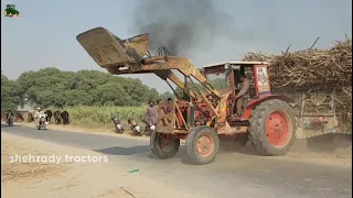 Tractor Stopped On Top Of Ramp Tractor Fail At Ramp | Belarus Tractor & Sugarcane Load Trolley