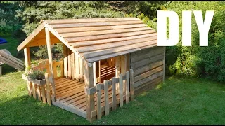 ★ playhouse / garden house for children ★ build your own from pallets - Instructions -