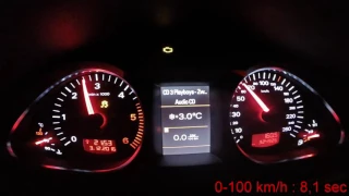 AUDI A6 C6 2.0tdi (175HP) acceleration 0-100