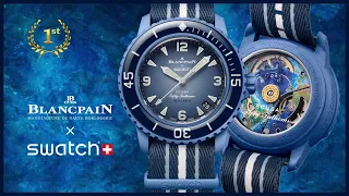 Обзор часов Blancpain Swatch Bioceramic Scuba Fifty Fathoms / Atlantic Ocean /SO35A100!