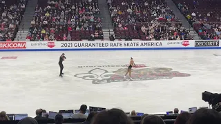 Aleksandra Boikova / Dmitrii Kozlovskii Figure Skating pairs short program Skate America 2021