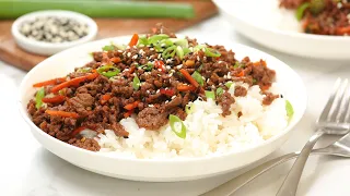 Korean Beef Bowls | 20 Minute Easy Weeknight Dinner Recipe