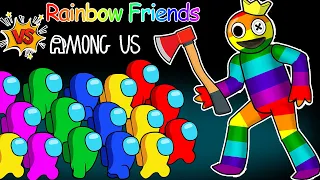 Blue rainbow friends special in the among us game - Peanut among us collection animation