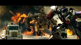 Transformers (2007) Optimus Prime VS Bonecrusher 1080p [HD]