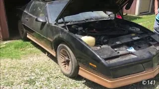 Cold Start 1984 Pontiac Trans Am V8 5-SPD (HARD START BARN FIND FIREBIRD)