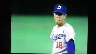 1993中日ドラゴンズ鹿島忠VS阪神タイガース　甲子園球場　オマリー　八木裕