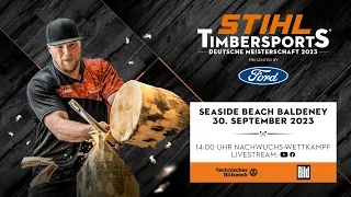 STIHL TIMBERSPORTS® German Newcomer Championship 2023 (German commentary)