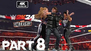 WWE 2K24 MyRise UNLEASHED Gameplay Walkthrough Part 8 FULL GAME [4K 60FPS PC] - No Commentary