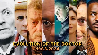Evolution of the Doctor from Doctor Who 1963-2024