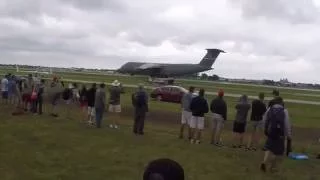 C-5 Galaxy Taxi and takeoff at EAA Airventure Oshkosh 2016