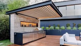 Modern Patio Design Ideas 2023 Home Garden Landscaping Ideas| House Exterior Rooftop Pergola Designs