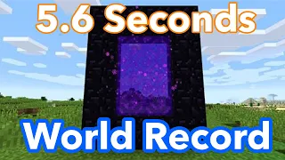 [FWR] Enter Nether Speedrun in 5.6 seconds [SS]