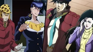 Joseph and Lisa Lisa meet Old Joseph and Josuke