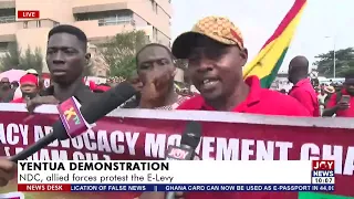 Yentua demonstration: Majority of Ghanaians don't believe in the e-levy - Protestor.