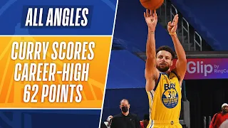 All Angles: Curry's WILD TRIPLE For CAREER-HIGH 62!
