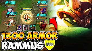 RAMMUS BUT I HAVE 1300 ARMOR AND YOU DIE IF YOU HIT ME (THIS IS 100% BROKEN)