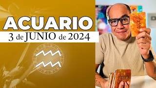 ACUARIO | Horóscopo de hoy 3 de Junio 2024 | Un acuario muy asertivo