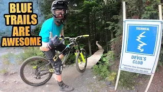 BLUE MTB TRAILS IN WHISTLER BIKE PARK ARE AWESOME!