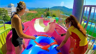 Family Rafting Water Slide at Queen's Park Resort