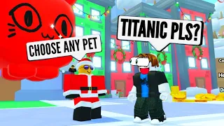 Santa GIVES ANYTHING you ASK FOR in Pet Simulator 99