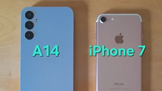 Samsung A14 Vs iPhone 7: ultimate speed test