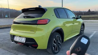 New PEUGEOT 208 FACELIFT 2024 - EVENING POV test drive (48V HYBRID 100 HP)